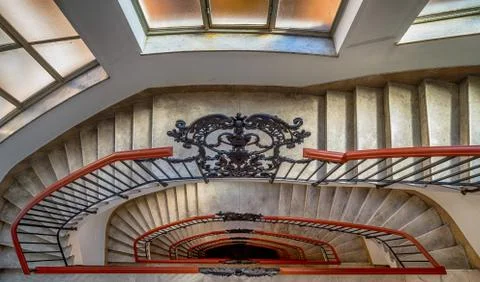 Spiral staircase Stockfoto's