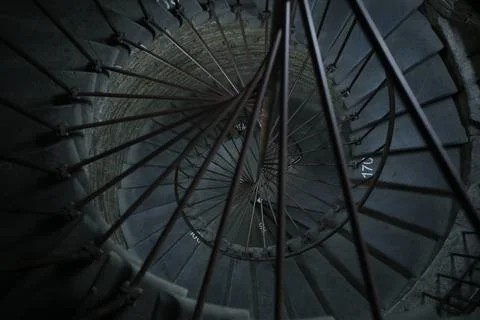 The spiral staircase Foto stock