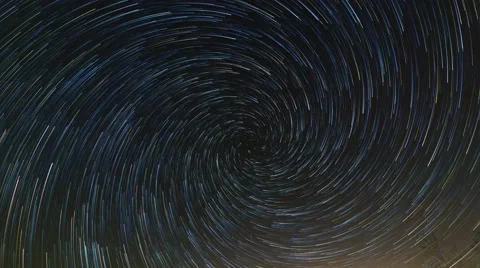 Spiral Star Trails Stock Footage 59839973