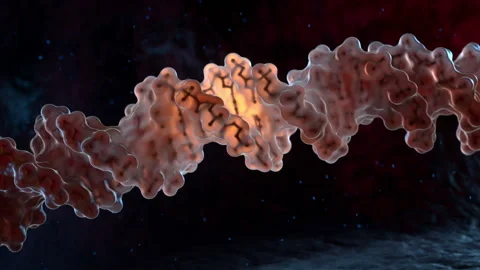 Spiral strand of DNA Stock Footage 222912753