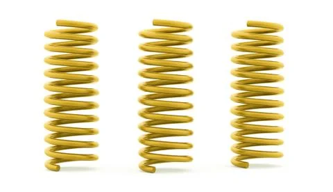 Spiral string concept rendered isolated on white background Stock Illustration