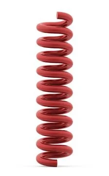 Spiral string rendered on white Stock Illustration