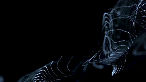 Spiral structure, the effect of animation light. Gradient of the future. Video stock 219712970