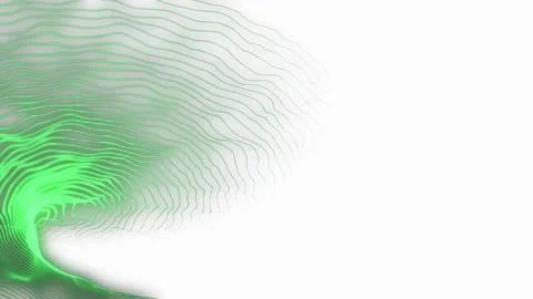 Spiral structure. White background . place for text. seamless loop. green Stock Footage 86802132