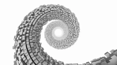 Spiral structure.Seamless loop Stock Footage 46565956