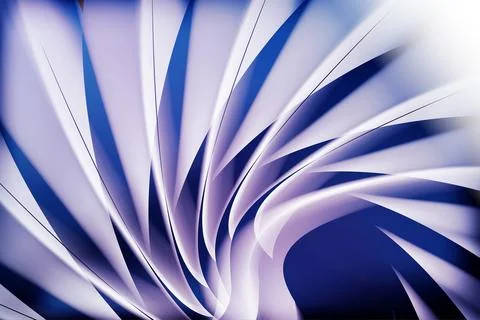 Spiral style creative white and blue color background vector design Illustrazione stock