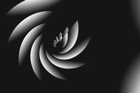 Spiral swirled dramatic artwork Illustrazione stock