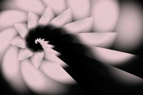 Spiral swirled dramatic artwork Stock-Illustration