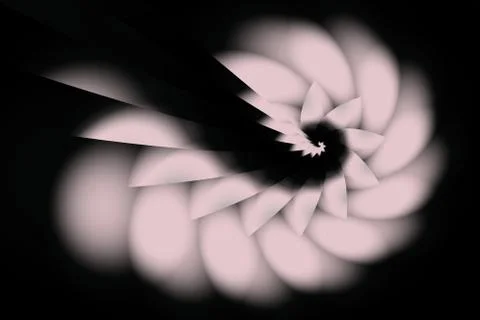 Spiral swirled dramatic artwork Stock Illustration