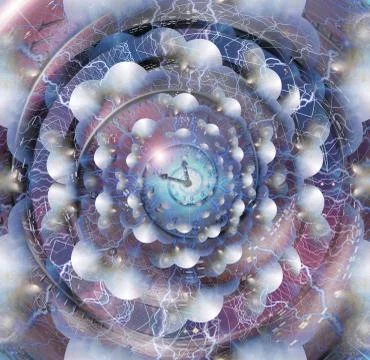 Spiral of time Stock Illustration