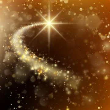 Spiral trail with bokeh effect. EPS 10 vector イラスト素材