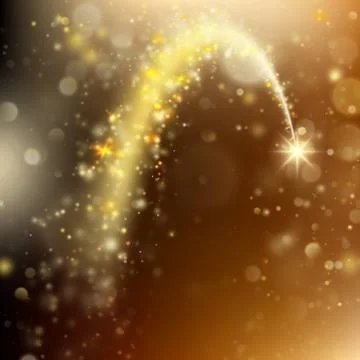 Spiral trail with bokeh effect. EPS 10 vector Illustrazione stock