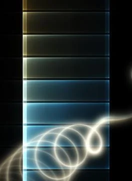 Spiral on a transparent screen Stock Illustration