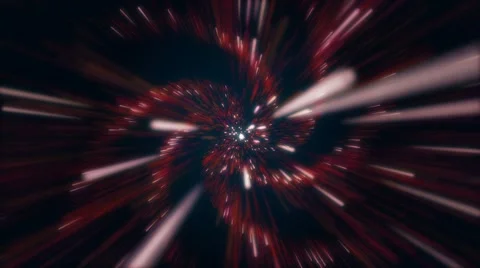 Spiral Tunnel Looping-Red Video stock 68186577