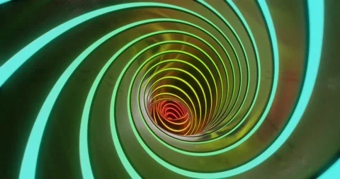 The spiral tunnel wormhole Stock Footage 157030366