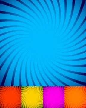 Spiral, twisting background, pattern in square format. Illustrazione stock