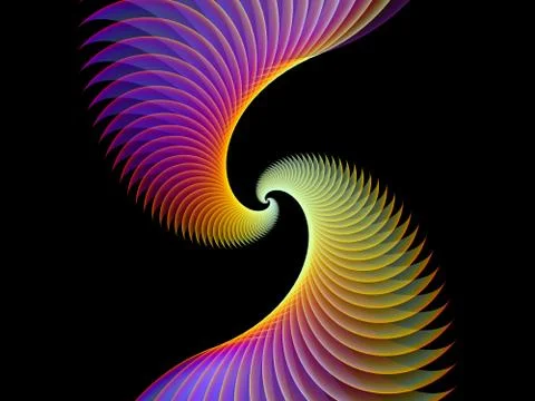 Spiral Visualization Stock Illustration