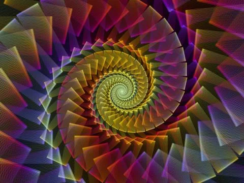Spiral Visualization Illustrazione stock