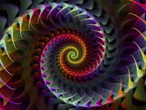 Spiral Visualization Stock Illustration