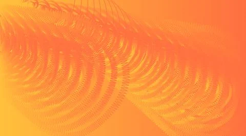 Spiral Vortex abstract background orange yellow Stock Illustration