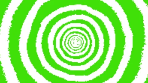 Spiral vortex animation on green background Vidéo 329969977