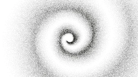 Spiral Vortex with Dotted Grainy Gradient Stock Illustration