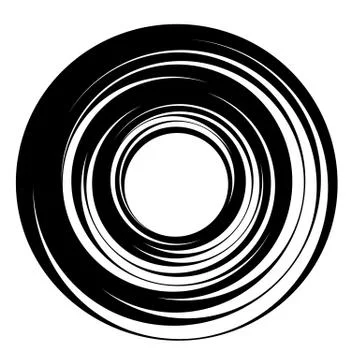 Spiral, vortex elements. Swirl, twirl shape on white イラスト素材