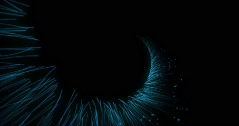 Spiral Waves Particles Loop Stock Footage 140755365