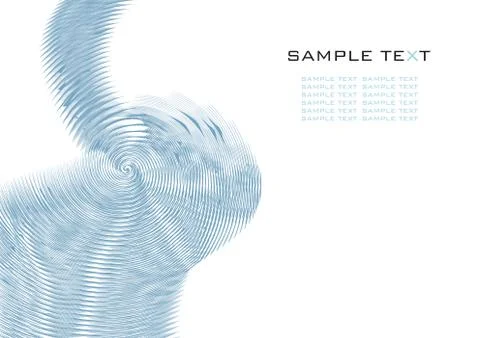 Spiral wavy texture with space for text, vector illustration Stock Illustration