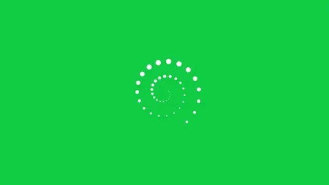 Spiral of white dots rotating with a size wave loading animation Vídeos de archivo 348279751