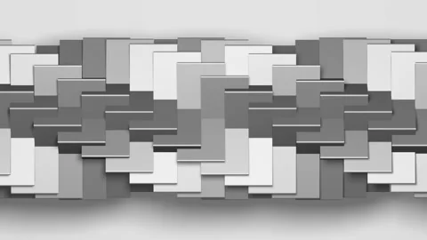 Spiral white-gray texture of moving plates or squares. Stock Footage 159703038