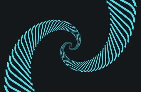 Spiral wings light blue Stock Illustration