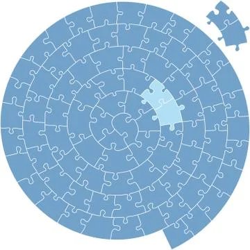 Spiral_puzzle Stock Illustration