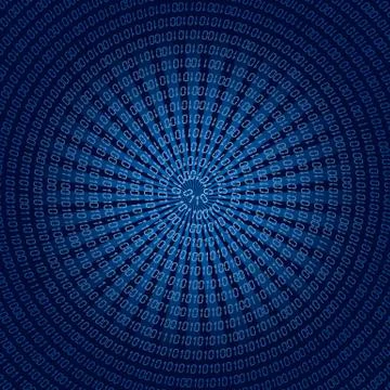 Spirale binary code Illustration