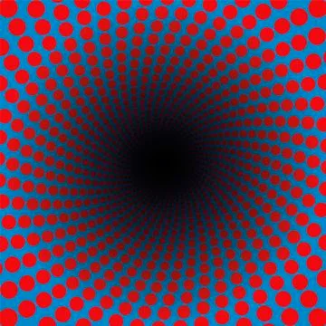 Spirale Red Blue Vibrant Colored Pattern Stock Illustration