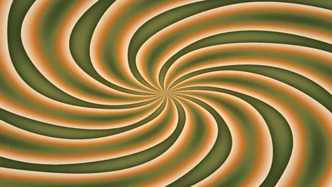 Spiraling Abstract Patterns in Warm Olive and Peach Tones Centering in Motion Stock Footage 330120123