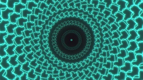 Spiraling blue lines converge in captivating pattern 스톡 동영상 297619077