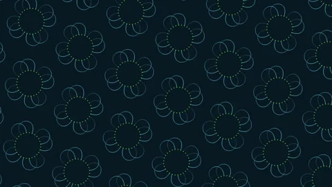 Spiraling circles a mesmerizing blue and black pattern Stock-Footage 289202392