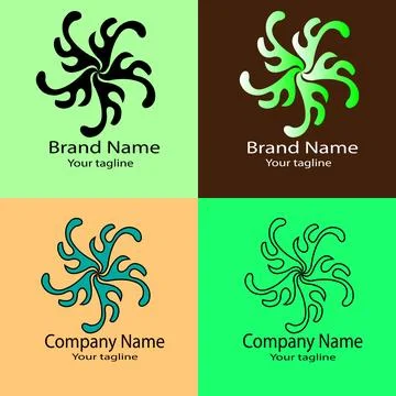 Spiraling Energy Logo Illustrazione stock