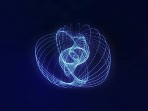 Spiraling geometric pattern Stock Footage 499239