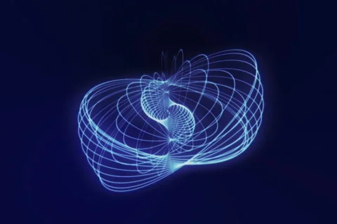 Spiraling geometric pattern Stock Footage 499242