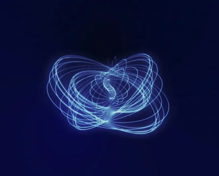 Spiraling geometric pattern Stock Footage 499245