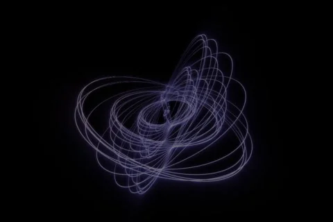 Spiraling geometric pattern Stock Footage 858471