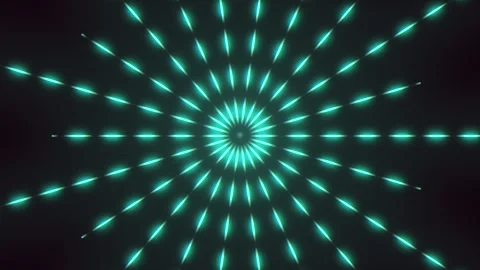 Spiraling light blue lines against dark background Stock Footage 267064684