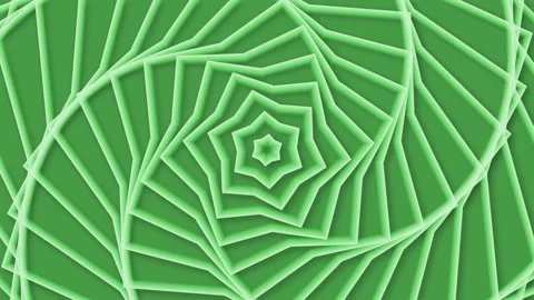 Spiraling pentagonal paper-cut pattern background animation Stock Footage 329200023