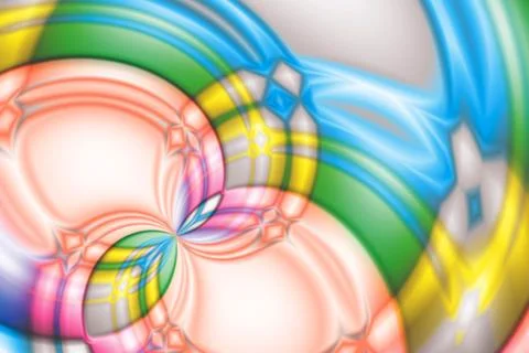 Spiraling stains abstract background, ink stains of different colors Illustrazione stock