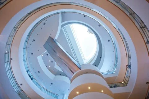 Spiraling stairs Stock Photos