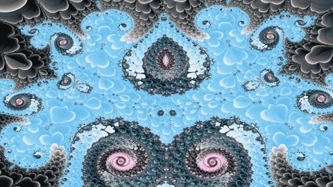 Spiraling tendrils unfold in recursive waves of organic motion Video stock 317155371