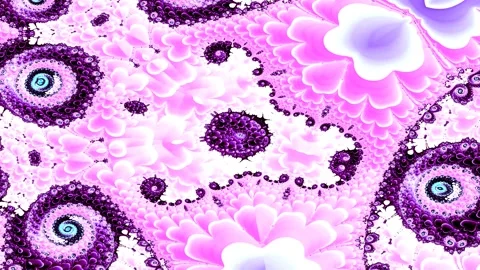 Spiraling tendrils unfold in recursive waves of organic motion Video stock 317155469