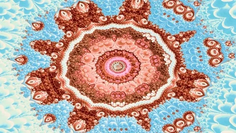 Spiraling tendrils unfold in recursive waves of organic motion Video stock 317155535